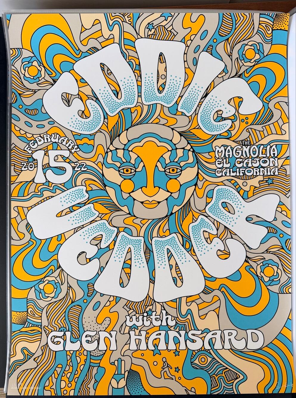 Eddie Vedder The Earthlings 2022 El Cajon Poster Jon Kutt Magnolia Glen Hansard